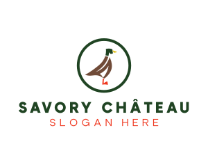 Duck Poultry Animal logo design