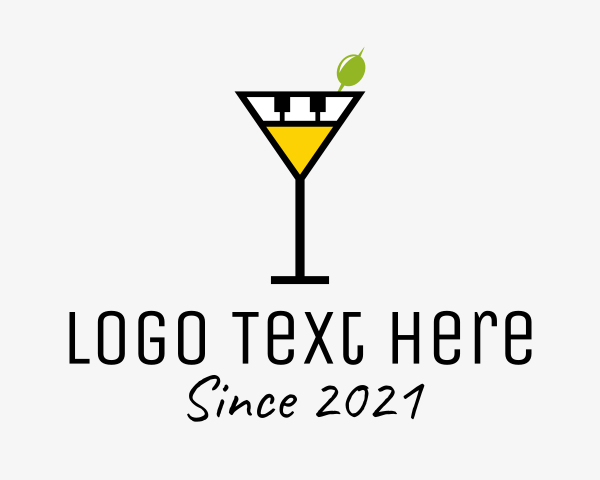 Martini Glass logo example 1
