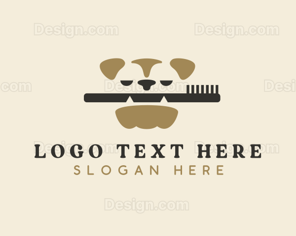 Pet Dog Toothbrush Logo