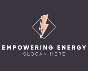 Energy Lightning Electricity logo design