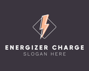 Energy Lightning Electricity logo design