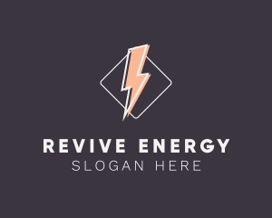 Energy Lightning Electricity logo design