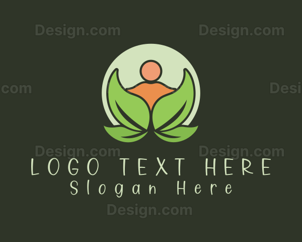 Organic Human Leaf Logo