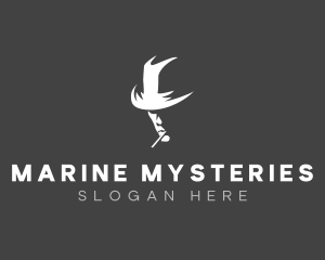 Smoking Mysterious Man logo design