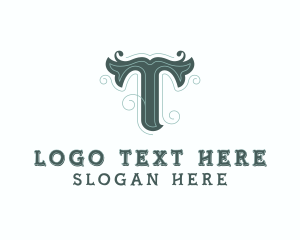 Wedding Planner Styling Letter T logo