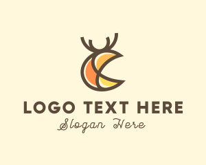 Abstract Deer Stag logo