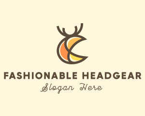 Abstract Deer Stag logo design