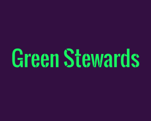 Green Stencil Wordmark logo design