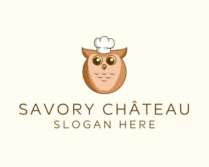 Owl Chef Cook logo design