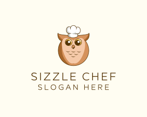 Owl Chef Cook logo design