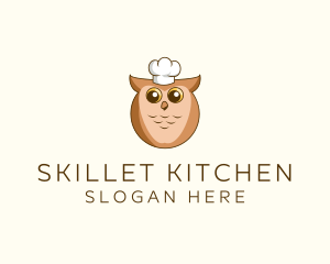 Owl Chef Cook logo design