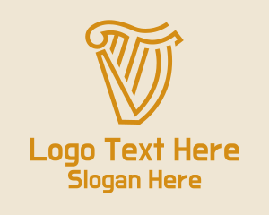 Gold Harp Letter TV logo