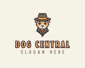 Detective Dog Hat logo design