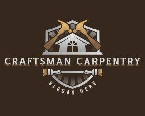 Hammer Roofing Carpentry logo design