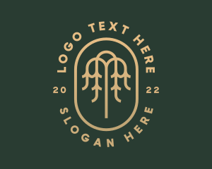 Gold Willow Tree  logo