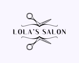 Beauty Salon Scissors logo design