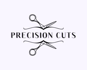 Beauty Salon Scissors logo design