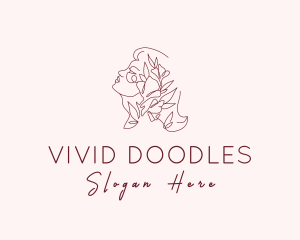 Elegant Feminine Flower logo design