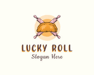 Rolling Pin Empanada Baking logo design