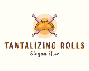 Rolling Pin Empanada Baking logo design