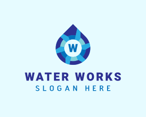 Water Sanitation Liquid  logo design