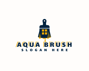 Paint Brush Window logo design