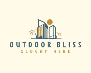 Beach Resort Hotel logo design