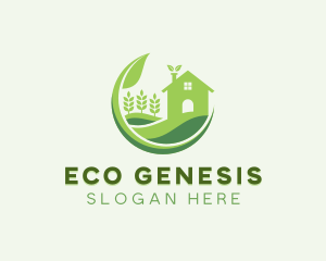 Eco Friendly House Gardening  logo design