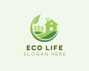 Eco Friendly House Gardening  logo design