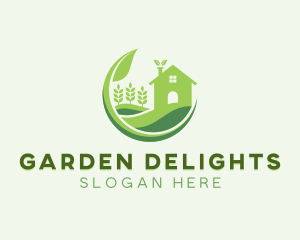 Eco Friendly House Gardening  logo design