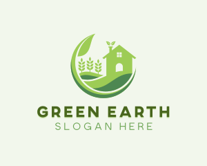 Eco Friendly House Gardening  logo design