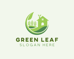 Eco Friendly House Gardening  logo design