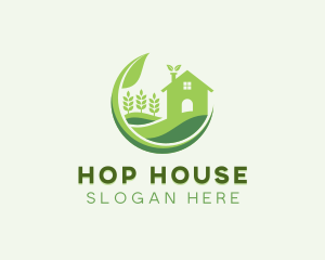 Eco Friendly House Gardening  logo design