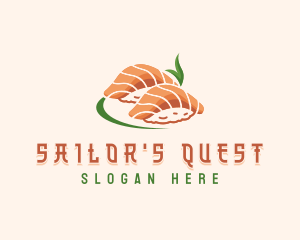 Salmon Rice Sushi Logo