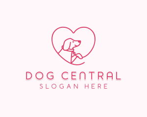 Heart Dog Puppy Vet logo design