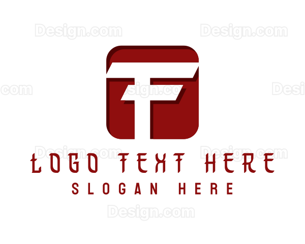 Digital Generic Company Letter F Logo