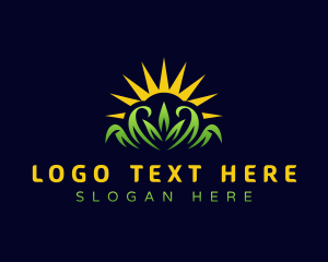 Lawn Grass Landscaping Logo