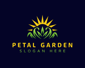 Lawn Grass Landscaping logo design