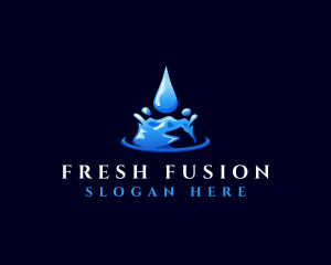 Natural Clean Water logo design