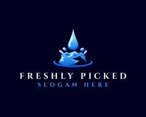 Natural Clean Water logo design