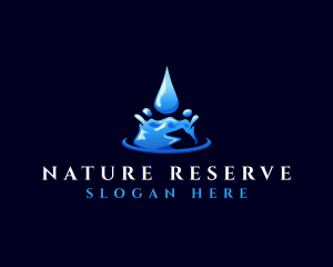 Natural Clean Water logo design