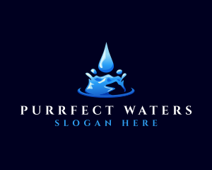 Natural Clean Water logo design