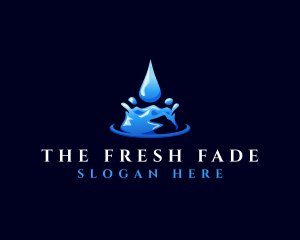 Natural Clean Water logo design