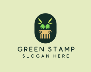 Greek Green Olives logo design