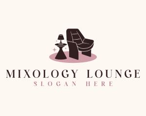 Chair Lamp Furniture logo design