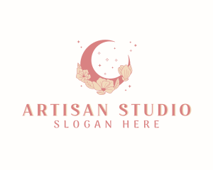 Floral Moon Boutique  logo design