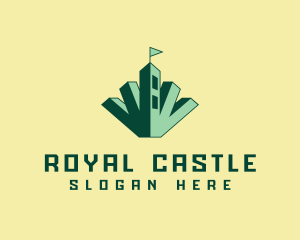 Green Marijuana Castle logo design