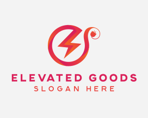 Electric Lightning Plug logo design