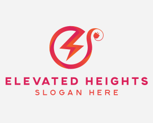 Electric Lightning Plug logo design