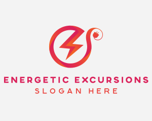 Electric Lightning Plug logo design